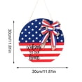 thumbnail image 4 of Door Sign,Americana Decor,American Memorial Day Door Sign,12*12IN 250th Anniversary USA Patriotic Door Sign,Independence Day Wreath(P-A), 4 of 8
