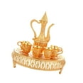 thumbnail image 4 of deevoka Turkish Coffee Pot Set Decanter and Glasses for Birthday Kitchen and Party gold, 4 of 9