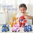thumbnail image 2 of Super Wings 7” Robots Set Transform Vehicle With 2” Deformation Action Figure Robot  Transforming Airplane Toy Kid Birthday Gift, 2 of 6
