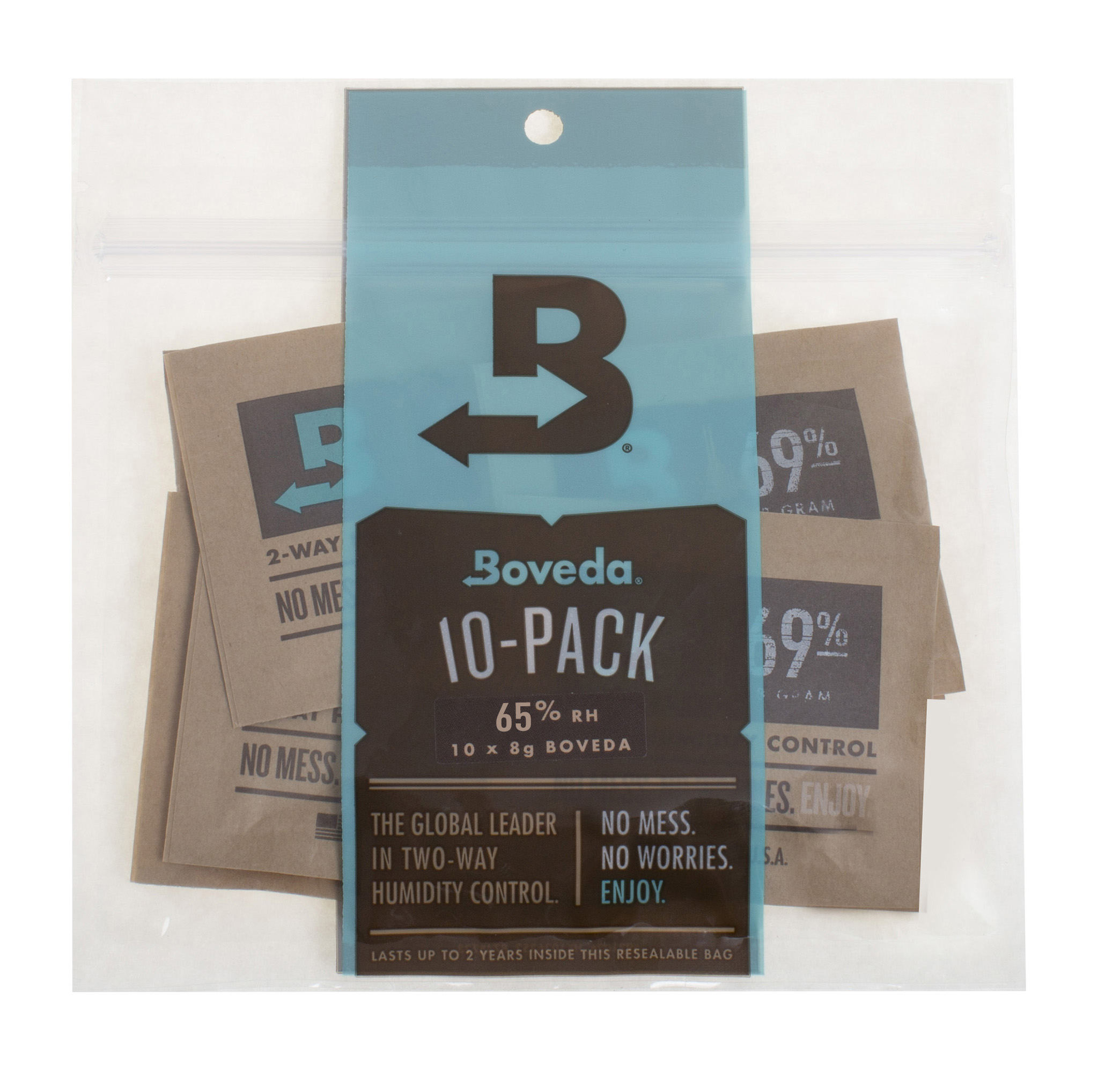 Boveda 65 RH 2Way Humidity Control, 8 gram, 10Pack