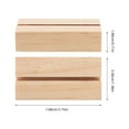 thumbnail image 2 of FRCOLOR 30pcs Wood Place Card Holders Table Number Stands Business Card Holders Photo Holders for Table Menu Display Base, 2 of 8