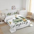 thumbnail image 3 of Erosebridal Happy Camping Bedding Twin Comforter Set, RV Camper Down Comforter, Cartoon Camp Decor, Reversible, 3 of 7