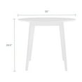 thumbnail image 2 of Modway Vision 35" Round Dining Table in White, 2 of 6