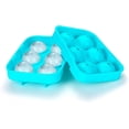 thumbnail image 4 of Ice Cube Tray,Silicone Ice Cube Molds for Freezer with Lid (Set of 4) - Sphere Ice Ball, Large Square, Diamond Cut & Hexagonal Shapes Ice Maker for Whiskey,Reusable and BPA Free, 4 of 6