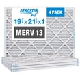 thumbnail image 2 of Glasfloss MERV 10 Pleated Air Filters 19-7/8 X 21-1/2 X 1, Case Of 12, For Carrier, Payne, & Bryant 2 of 12