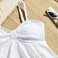 thumbnail image 4 of REDARER Girls Eyelet Ruffle Two-Piece Tankini Swimsuit with High Waist Bottom for Teens,8-9 Years, 4 of 7