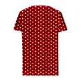 thumbnail image 5 of LiMoi Short Sleeve Tops Women Floral Vneck Tshirts Shirts Print Tops for Women 2025 Plus Size Blouses for Women Dressy New Arrivals, 5 of 6