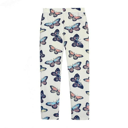 

Little Girls Printed Tights Toddler Kids Stretch Leggings 1-11T