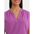 thumbnail image 4 of Time & Tru Women's Ruffle Collar Tank, Sizes XS-XXXL, 4 of 5