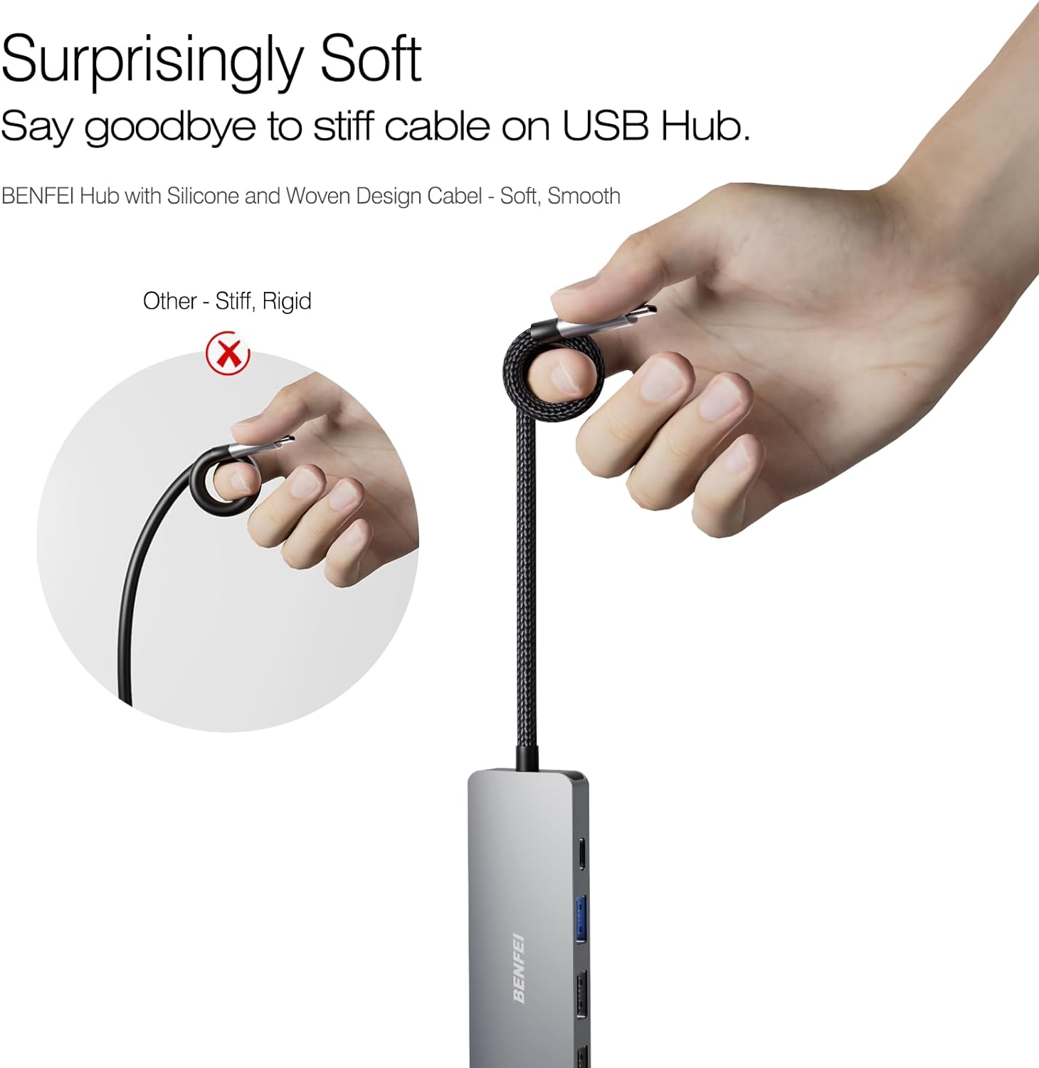 Benfei 5-in-1 USB-C Hub with 4K HDMI and 100W Power Delivery photo 4
