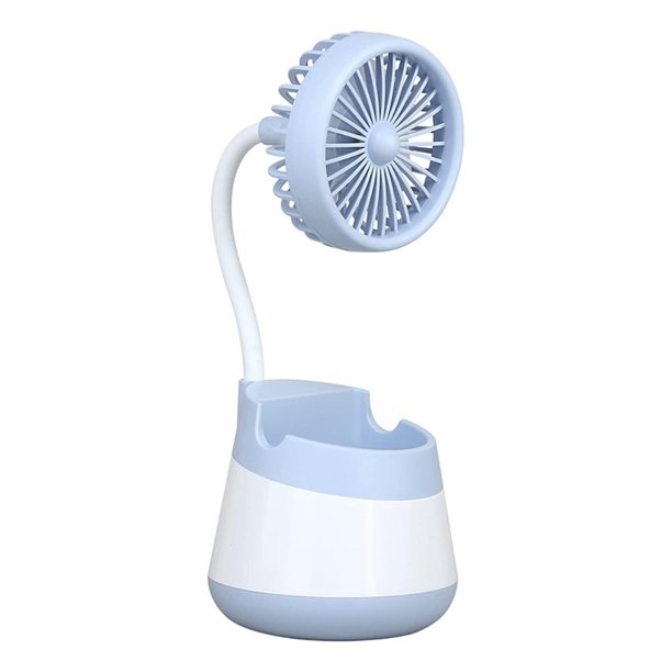 Mini ventilador Organizador de escritorio RegaloMex Soporte Celular azul YC009922