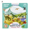 thumbnail image 1 of Rompecabezas de juguete de sitio de construcción de dinosaurio de dibujos animados azul, 1 of 5