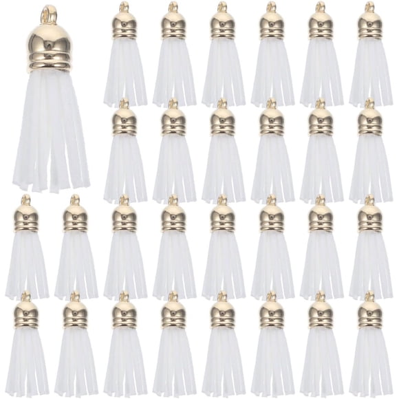 Borlas De Cuero para Llaveros Y Bolsos Accesorios De Manualidades DIY Colgantes De Borla para Decoración De Aretes Y Llaveros Paquete De 100 Piezas 1.57 Pulgadas