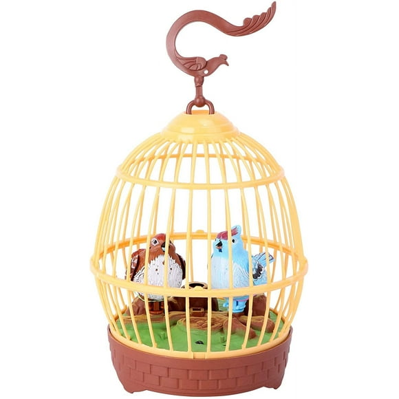Singing Chirping Bird Activated Bird in Cage Bird Sounds