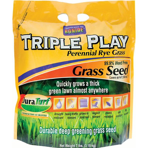 Bonide 60274 7 Lb Triple Play Grass Seed