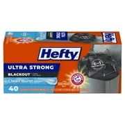 Hefty Ultra Strong 13 Gallon Clean Burst 40 each Package May Vary
