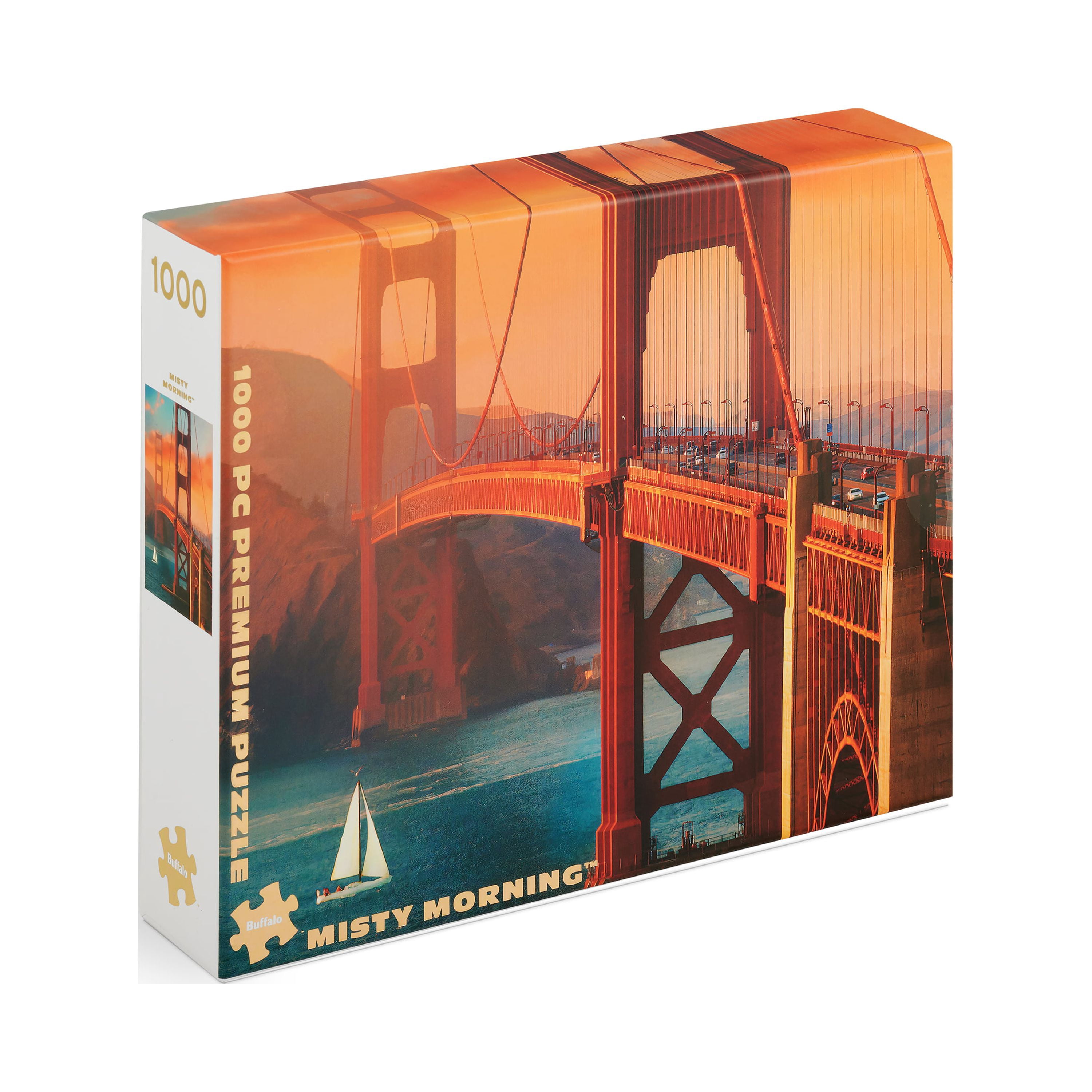 Buffalo Games Gold Collection Misty Morning 1000-Piece Interlocking Jigsaw Puzzle for Adults Ages 14+