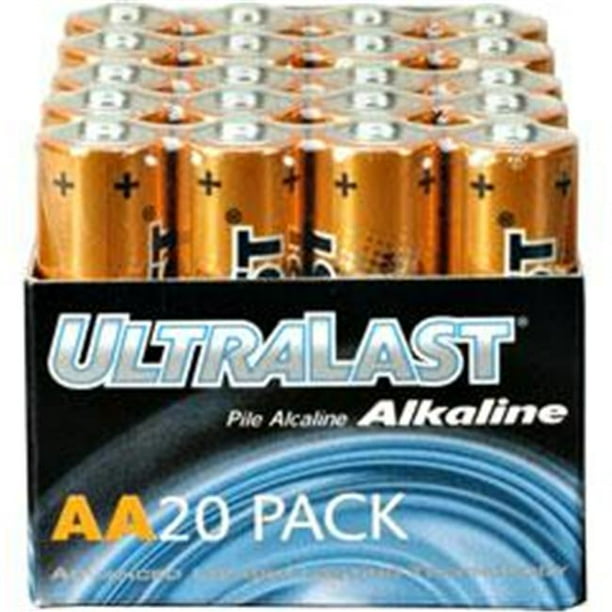 AA Alkaline Battery Bulk Pack 20 Pack