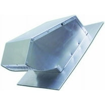 14" Range Hood Roof Cap Damper in Aluminum