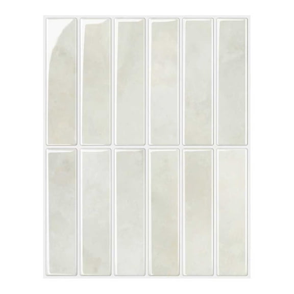 Firefly Hope 10 Sheet 10"×7.9" New Upgrade Large Premium Peel and Stick Subway Tile, Waterproof Removable Kitchen Backsplash for DIY Home Renovation, White