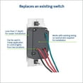 thumbnail image 4 of Interruptor de intensidad Leviton SureSlide 6674-P0B para bombillas LED, 4 of 9