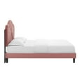 thumbnail image 5 of Modway Portia Performance Velvet Twin Platform Bed in Dusty Rose, 5 of 10