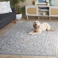 thumbnail image 3 of SAFAVIEH Mason Aaliyah Medallion Polyester Area Rug, Blue/Beige, 5'3" x 7'6", 3 of 8