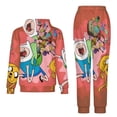thumbnail image 2 of Animation Adventure Time Unisex Hoodies And Sweatpants Set Sweatshirts Jogger Pants Hooded Hoody Tracksuits Set Suit Winter Daily Adult Sweatsuit 2 Pcs, 2 of 9