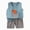 Sky Blue, variant on Toddler Baby Boy Summer Clothes Cute Dinosaur Tank Tops+Shorts Outfits 3 6 12 18 24 Months 2T 3T Lightweight Elastic Cotton Short Sets