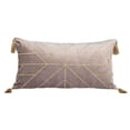 thumbnail image 1 of Parkland Collection PILL21274P Zella Transitional Taupe Rectangle Throw Pillow, 1 of 6