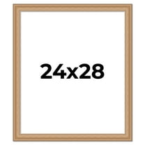 24x28 Frame Charleston Honey Brown Solid Wood Picture Frame Width 1.75 Inches | Interior Depth 0.5