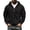 Black, variant on Mens Cargo Jacket Drawstring Zip Up Multiple Pockets Hooded Jackets Solid Color Long Sleeve Fashion Sweatshirt Outerwear