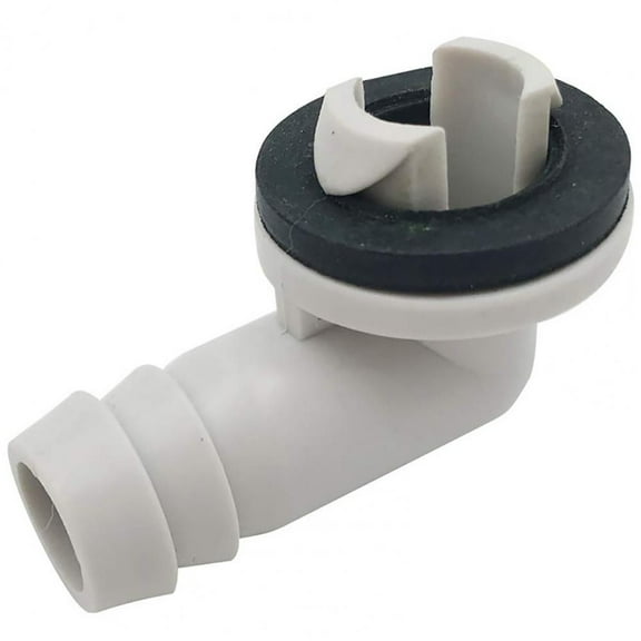 1 pcs Air Conditioner AC Drain Hose Elbow Connector Fitting Condensate Draining Adapter Part with Rubber Ring, 1/2 Inch(13mm)
