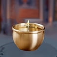thumbnail image 1 of Porta Ghee Lámpara Portavelas Votiva Altar Budista de Cobre con Diseño Compacto Y Brillo Modificable Adecuado para Ofrendas Decoración de Mesa Celebra Estilo C, 1 of 8