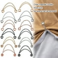 thumbnail image 2 of 1 Pair Multi-Function Magnetic Clothing Clip with Chain Multi-Purpose Pinless Brooch Metal Buttons Clip Clothes Shawl Scarf Trouser Legs Cuff Magnet Pin Buckle, 2 of 8