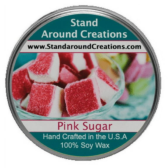 PINK SUGAR TUREEN 8-OZ. ALL NATURAL SOY CANDLE