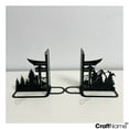 thumbnail image 2 of Craftnamesign Custom Torii Gate Metal Bookend, Japan Torii Gate Book Shelf Holder For Office, 2 of 3