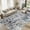 Dark blue, variant on UERMEI 2x3 Washable Area Rugs for Living Room, Modern Abstract Printed Rug, Vacuum-Friendly, Non Slip Indoor Rug for Bedroom Entryway Home Decor Carpet, Gold/Brown