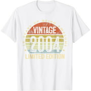 JOOCAR 100% Cotton 18 Year Old Gifts Vintage 2004 Limited Edition 18th Birthday T-Shirt