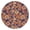 Vintage, variant on Elastic Edge Round Tablecloth Waterproof with Retro Daisy Flower Pattern, Boho Rustic Floral Style for Indoor Outdoor Use