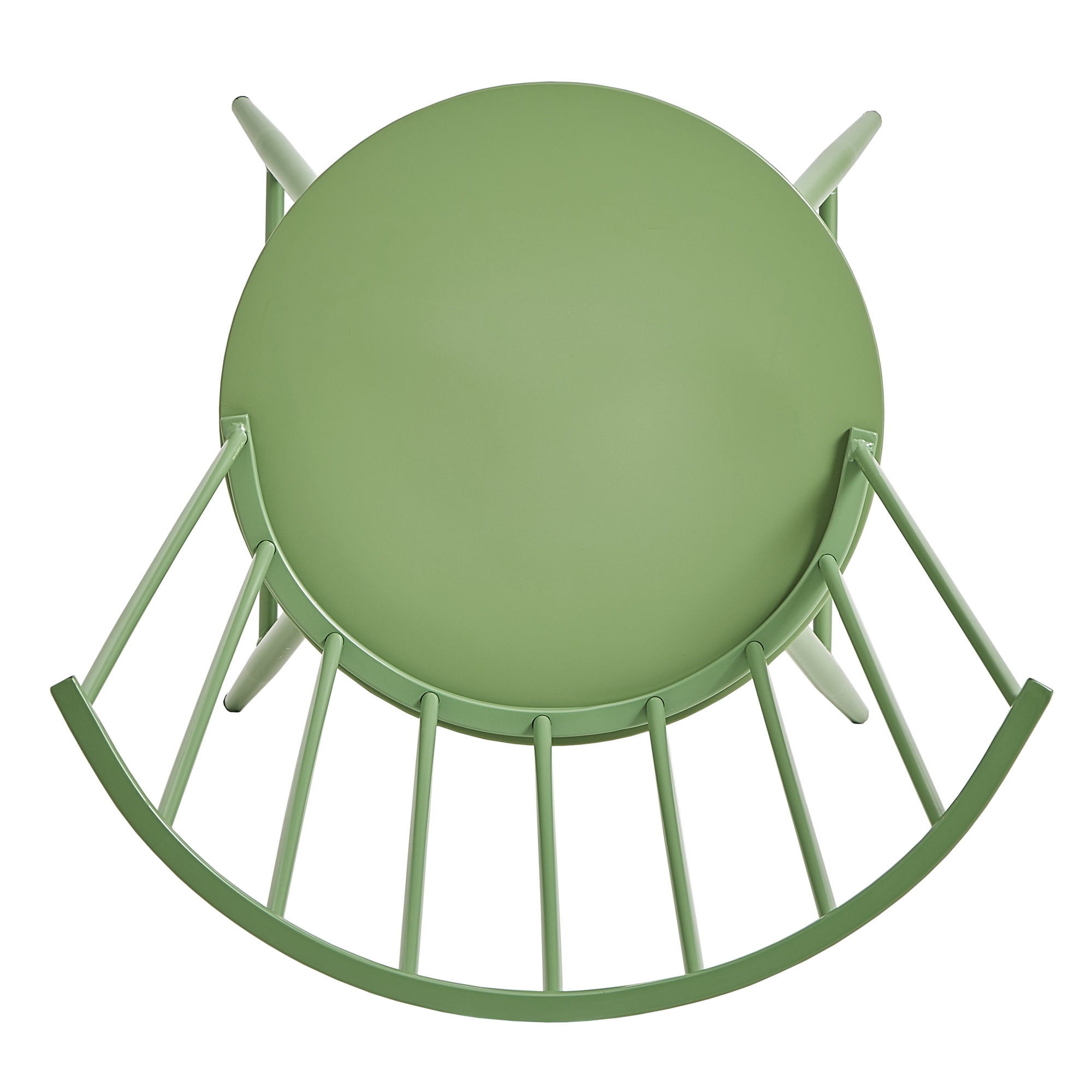 Weston Home Chelsea High Back Metal and Wood Dining Chair, Set of 2, Meadow Green