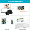 thumbnail image 2 of MesaSe USB Camera Adapter for iPad   OTG Cable Compatible with  11 X Max 8 7 6 Plus iPad Mini Air  Support USB Flash Drive  Keyboard  Mouse  Card Reader  Hub  iOS 9.2 to 13(White), 2 of 7