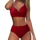 thumbnail image 2 of Augper Fashion Women's Sleeveless Solid Bikini Set Swimsuit Push-Up Padded Swimwear Swimsuit Beachwear, 2 of 5