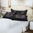 thumbnail image 6 of Colorful Cat Head Plush Pillow Cases Queen Size Ultra Soft Warm Pillowcases with Zipper 20"x30", 6 of 9