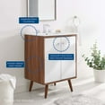 thumbnail image 2 of Modway Transmit 24" Bathroom Vanity in Walnut White, 2 of 10
