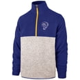 thumbnail image 2 of Men's '47 Royal/Cream Los Angeles Rams Colorblock Kodiak Half-Zip Jacket, 2 of 4