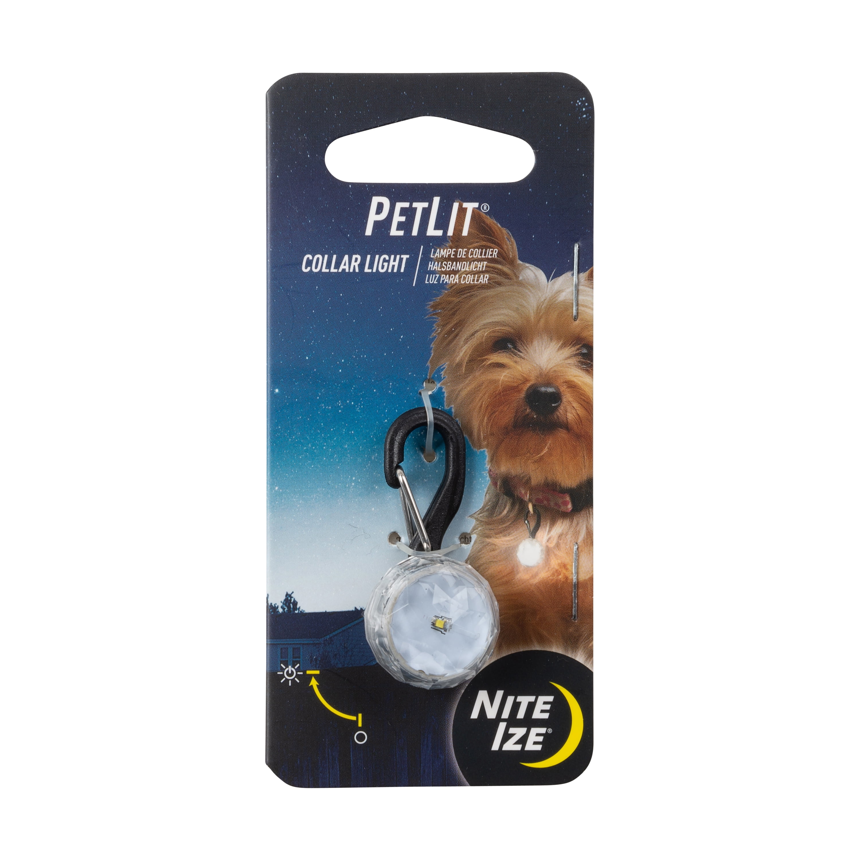 PetLit Dog Collar Light Attachment - Crystal Jewel