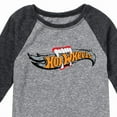 thumbnail image 3 of Hot Wheels - Halloween - Logo Bitten With Fangs - Toddler & Youth Raglan Graphic T-Shirt, 3 of 5