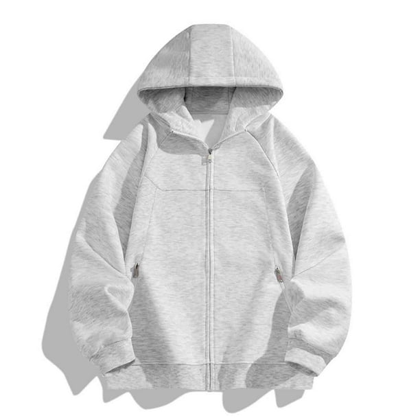 Dolkfu Sudadera con capucha de manga raglán para hombre, sudadera de gran tamaño de color sólido, ropa de calle masculina. L