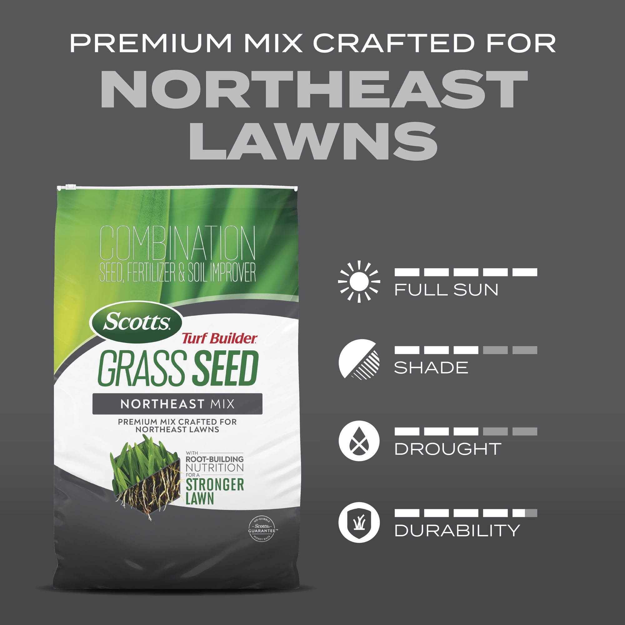Scotts Turf Builder Grass Seed Northeast Mix, 5.6 lbs.